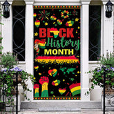 Lofaris Green Red Yellow Black History Month Door Cover